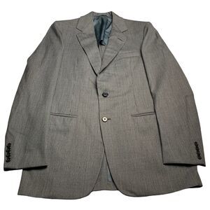 F.A. Tripler Hickey Freeman Mens Gray Wool Blazer Sport Coat 44L
